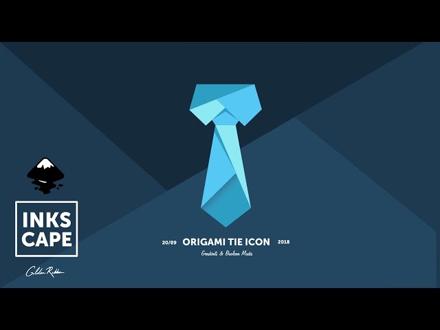 Inkscape Tutorial | Origami Work Tie Icon