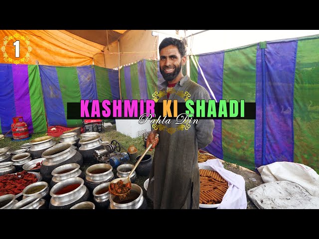 Exotic Four-Course Wazwan | Mehndi Raat Preparations at a KASHMIRI WEDDING in Srinagar, India 🇮🇳