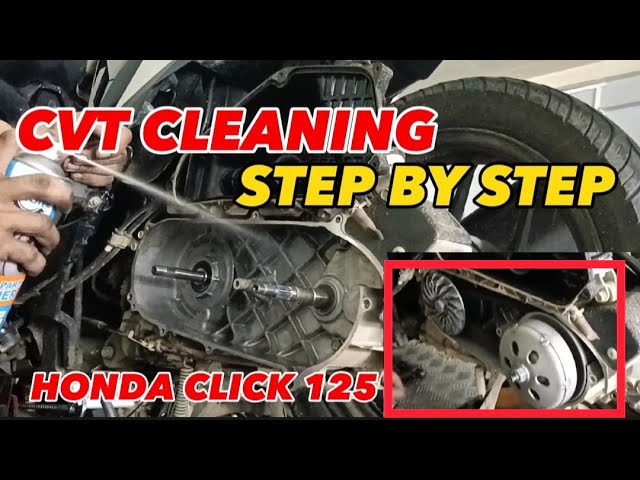 cvt cleaning honda click / STEP BY STEP CVT CLEANING/ HONDA CLICK 125, cvt cleaning