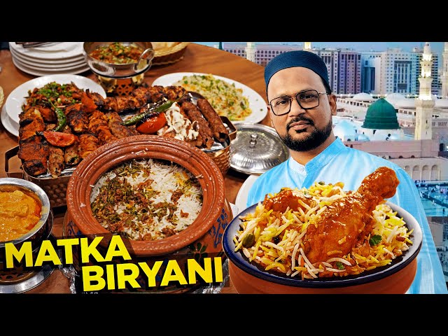 Matka Biryani in Madinah | Best Pakistani Food, BBQ Platter, reshmi Handi | Madina Ziarat & Shopping