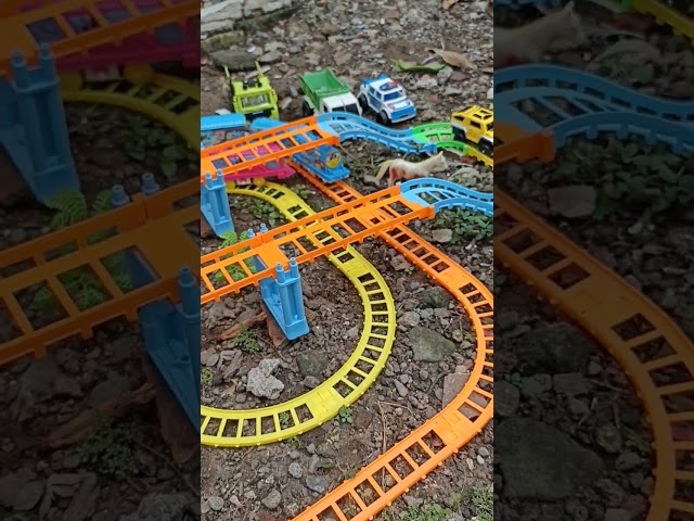 mencari dan merakit mainan kereta api thomas and friends