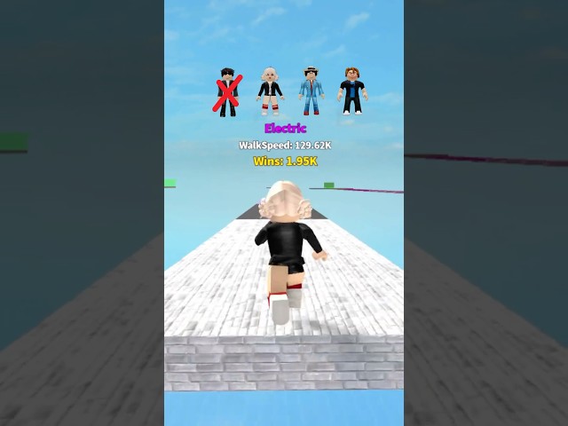 Roblox character 1+ step speed obby #shorts #roblox