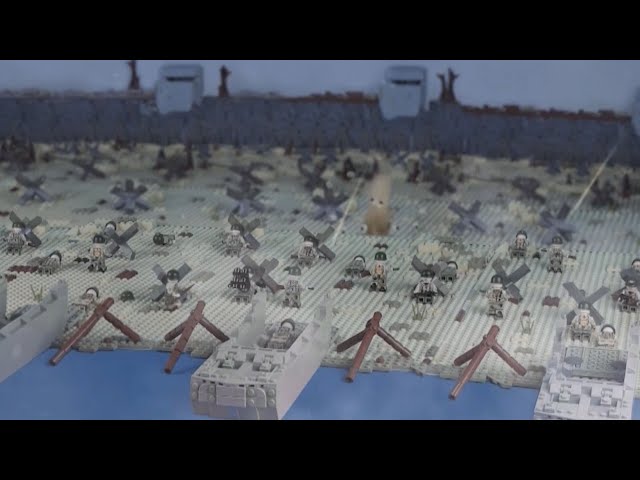 Lego WW2 D-Day - The Battle For Omaha Beach - stop motion