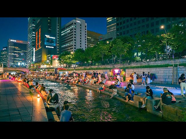 Seoul Night Walk From Dongguk University to City Hall | Walking Tour 4K HDR