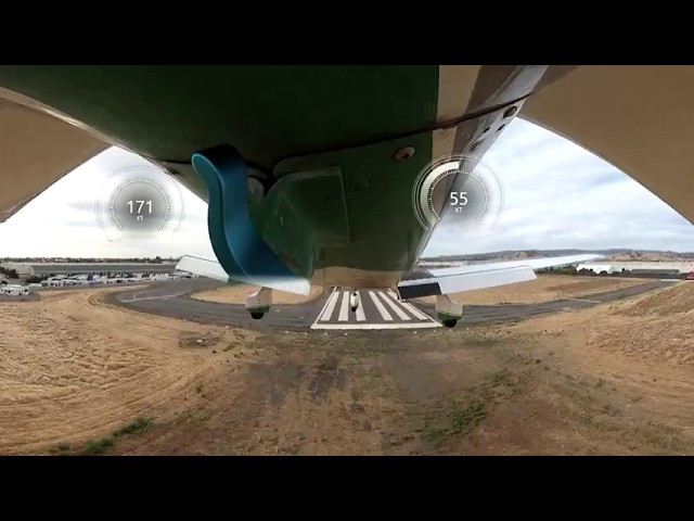 Another flight with the Garmin 360 doing touch and go's