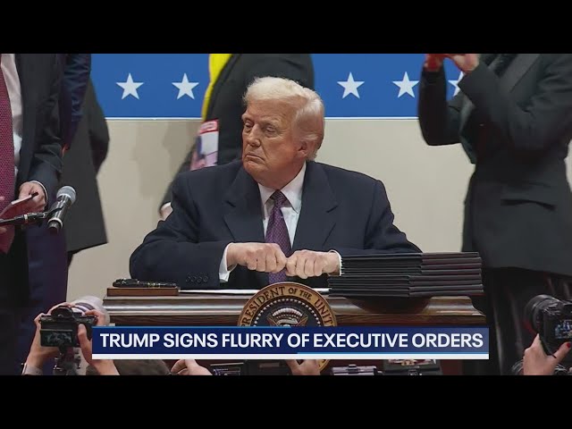 Trump signs Executive Orders on Day 1