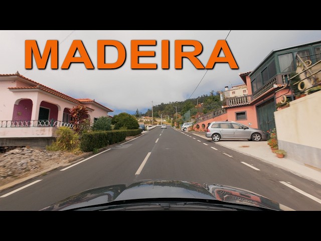 Driving Through Canhas Village in Madeira and Heading to Mountain Forests for Panoramic Views