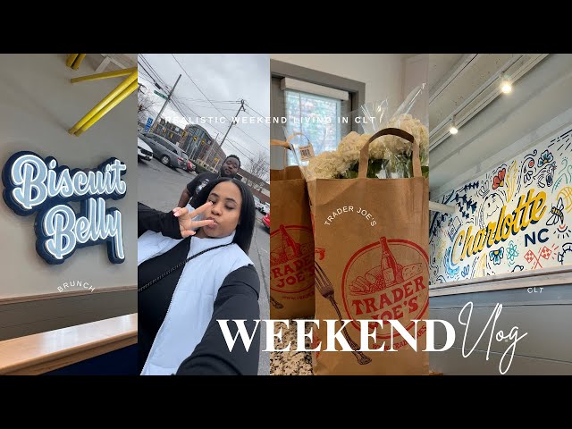 Weekly Vlog Living in CLT | realistic weekend, sunday reset + grocery shopping + brunch