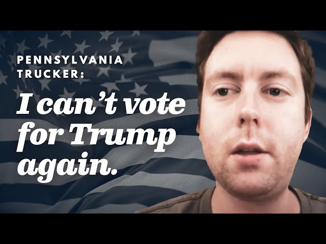 Jim is a truckdriver from PA who voted Trump in 2016 - listen to why he's voting Joe