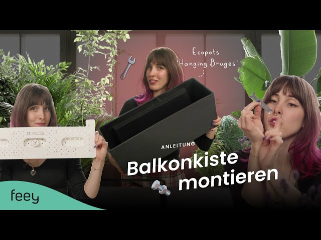 Pflanzkasten für Balkon montieren – Ecopots Bruges