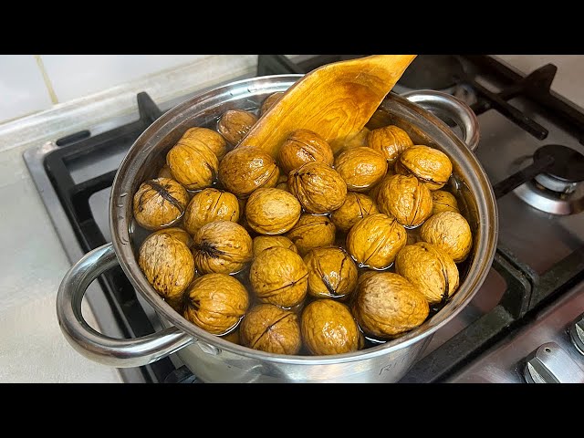 Throw a walnut in boiling water😱❗ This recipe has been kept secret❗