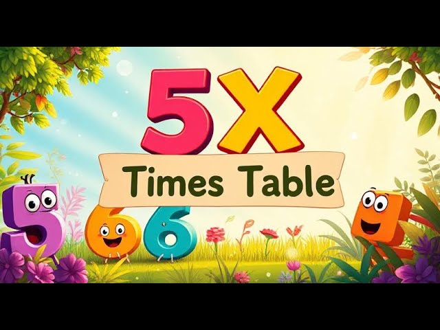 5 Times Table Song | Fun & Easy Multiplication