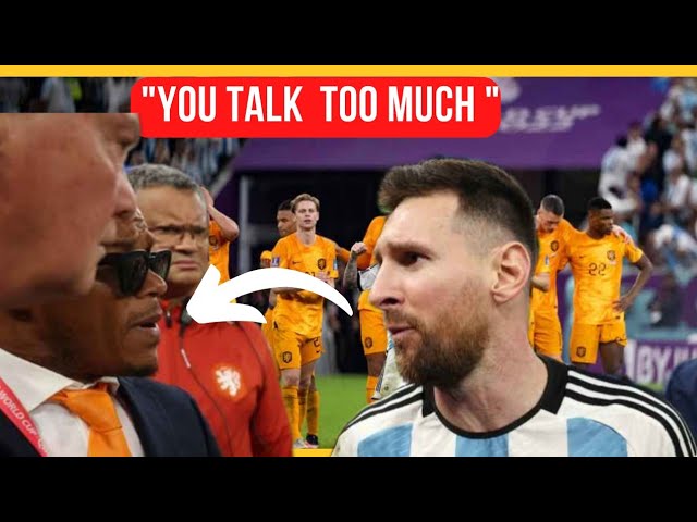 Lionel Messi clashes with Louis van Gaal "you talk too much" messi fight with van gaal