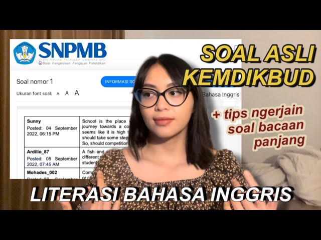 BAHAS SOAL LITERASI BAHASA INGGRIS SNBT 2023 - SOAL ASLI KEMDIKBUD