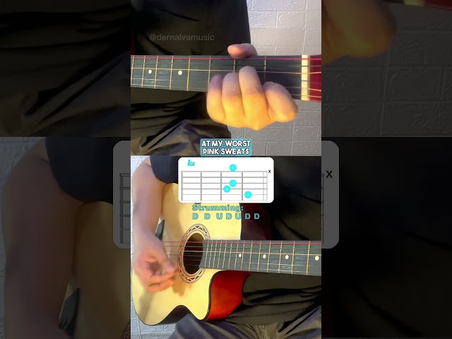 At My Worst - Pink Sweat$ | Guitar Chords Tutorial For Beginners