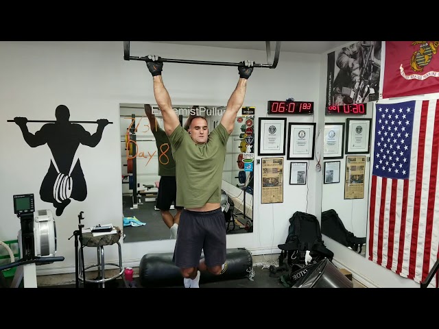 Day 89 100 pull-ups, 5 sets, 2 min rest, in 11:15