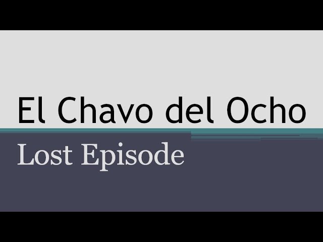 (Creepypasta Reading) El Chavo del Ocho Lost Episode