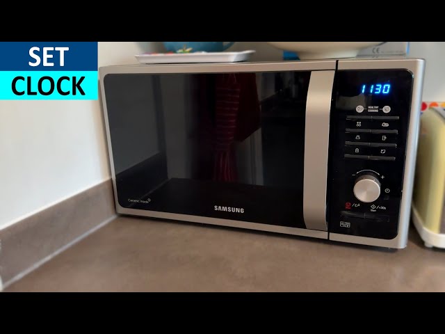 How to set clock on Samsung Microwave - How to set time on Samsung Microwave