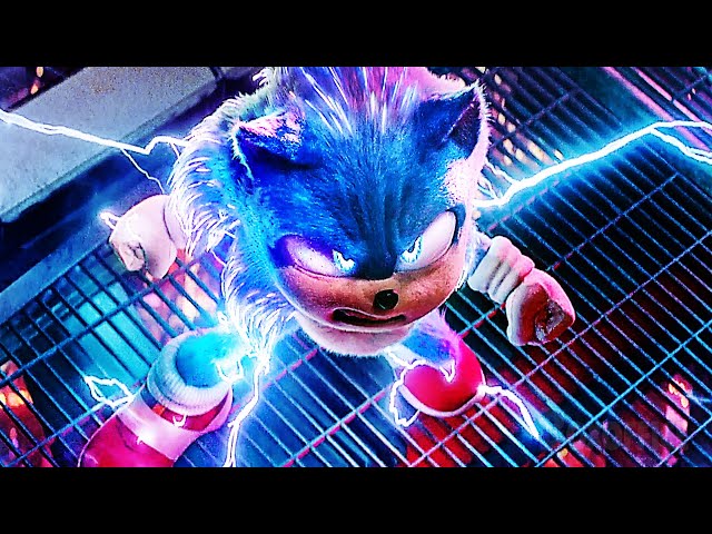 Sonic VS Shadow FIGHT (Lightning Form) | Sonic 3 | CLIP