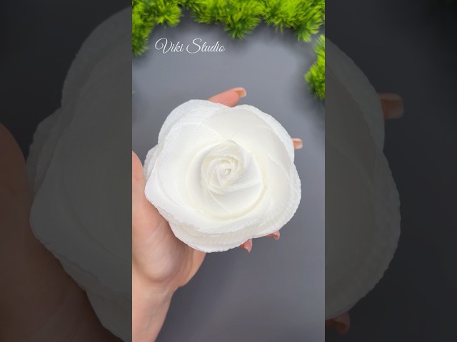 How to make Easy Tissue Paper Flowers  DIY Paper Craft Tutorial #shorts