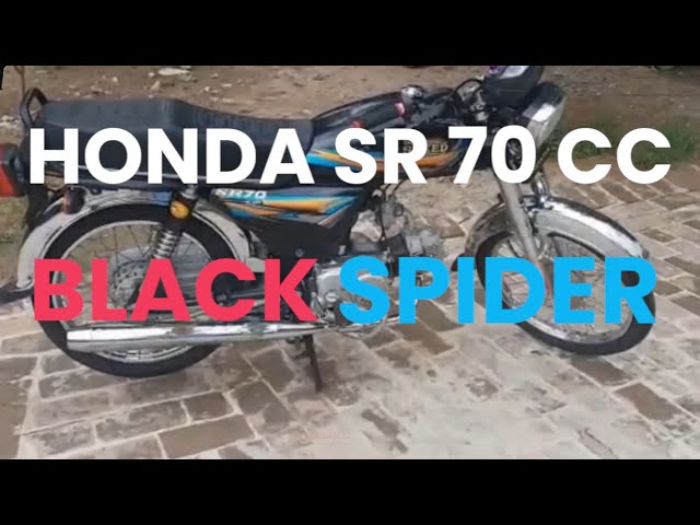 HONDA SR 70 CC 2020 Model Moonstone Black Spider Made In Pakistan 🇵🇰