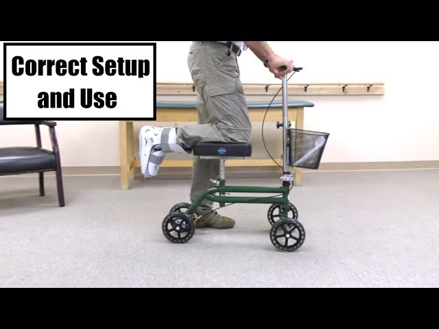 Knee Scooter Sizing and Use: Knee Walker Demonstration