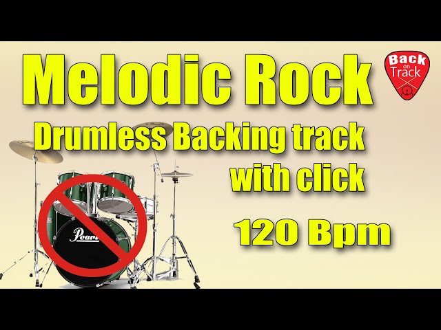 Drumless Melodic rock backing track