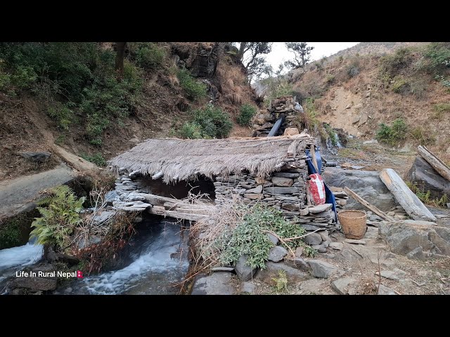 Traditional Nepali Mountain Village Life | Rainy Day | Peaceful And Relaxing Village Life Nepal |