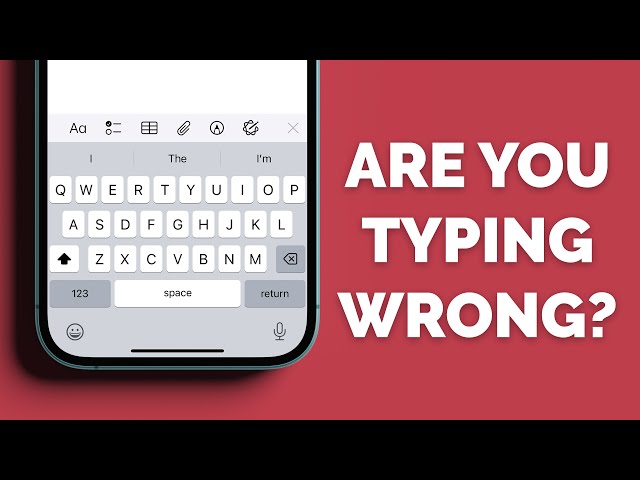 Here's every iPhone typing tip I know...