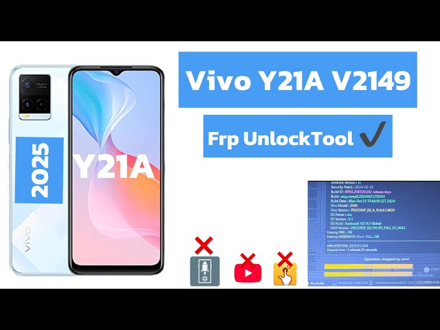 Vivo Y21A Frp unlocktool final solution ✔️