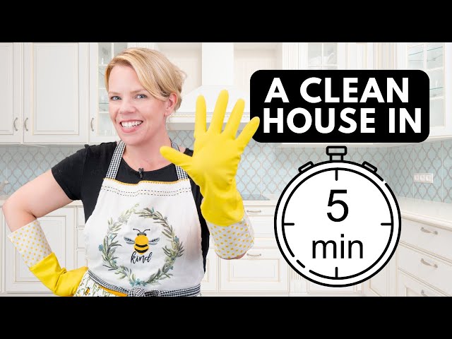 AMAZING 5-Minute Speed Cleaning Routine 🧹🧽 🏃‍♀️