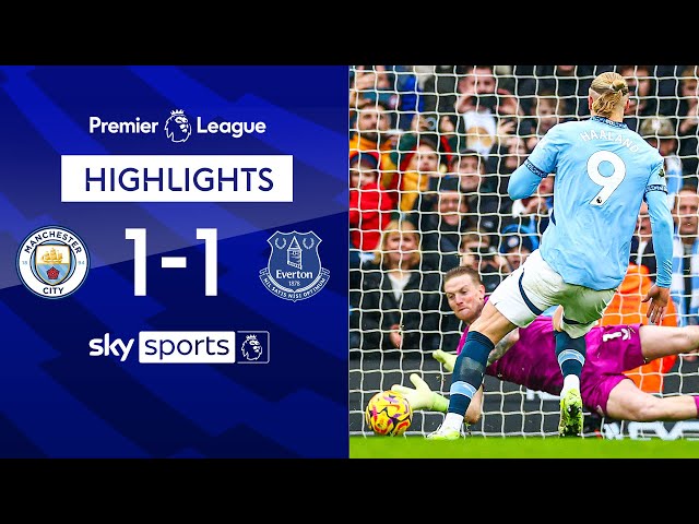 Pickford saves Haaland penalty to EXTEND Man City's winless run! | Man City 1-1 Everton | Highlights