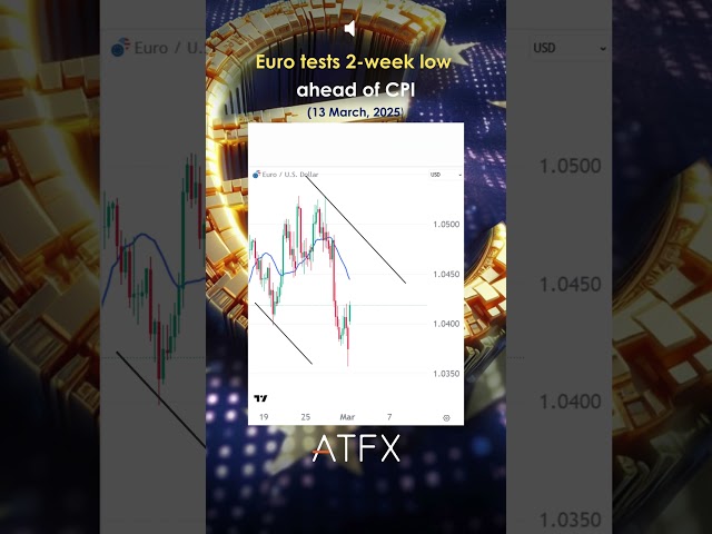 EUR/USD analysis today: Euro tests recent low ahead of CPI | ATFX