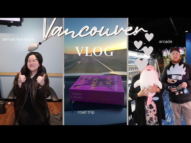 travel vlog : reading on road trip, arcade games with family and more