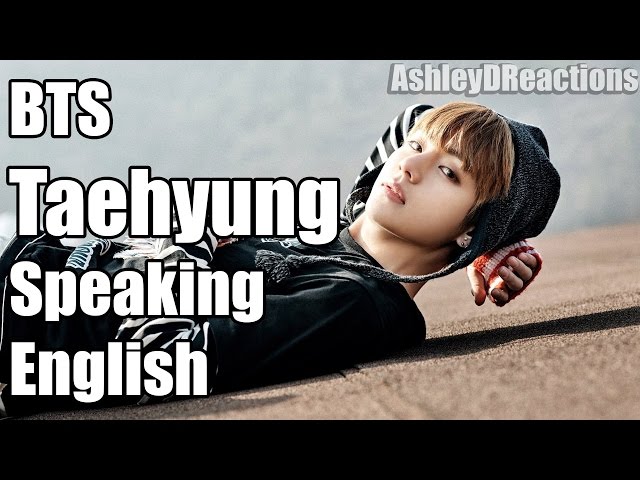 BTS Speaking English - V