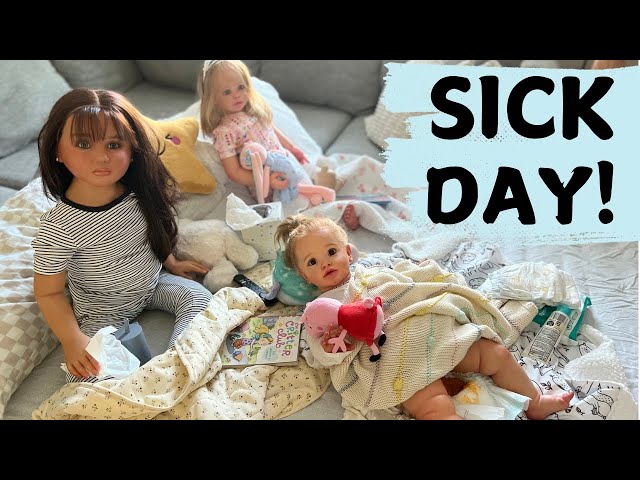 Reborn Dolls Sick Day 🤒🤧💩 Afternoon Routine #reborns #sickday #reborndolls