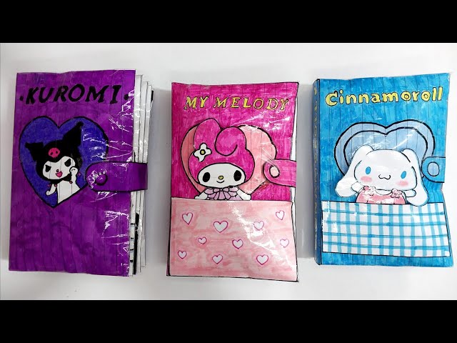 Sanrio Squishy Book Compilation (Kuromi, Cinnamoroll, MyMelody) Asmr / Paper play