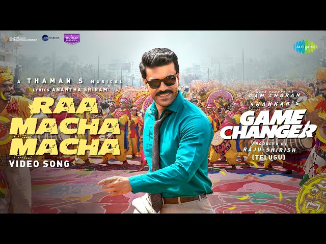 Raa Macha Macha - Video Song | Game Changer | Ram Charan | Shankar | Thaman S | Nakash Aziz