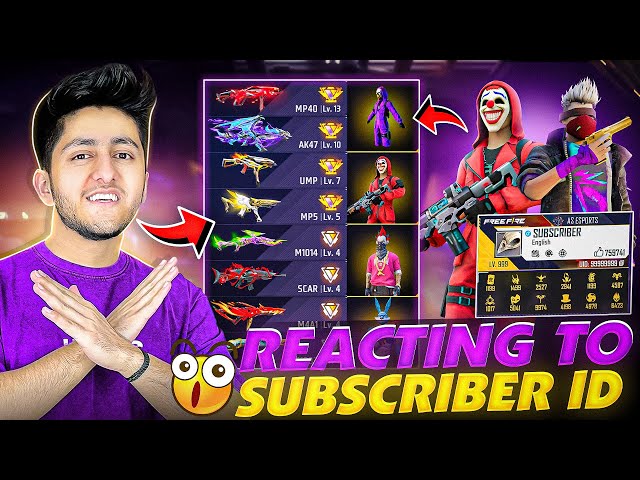 REACTING TO MY SUBSCRIBERS EXPENSIVE ID & COLLECTION RATING 1 TO 10 - FREE FIRE