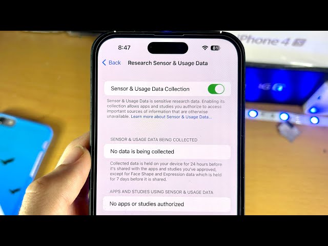 ANY iPhone How To Turn ON/OFF Sensor & Usage Data