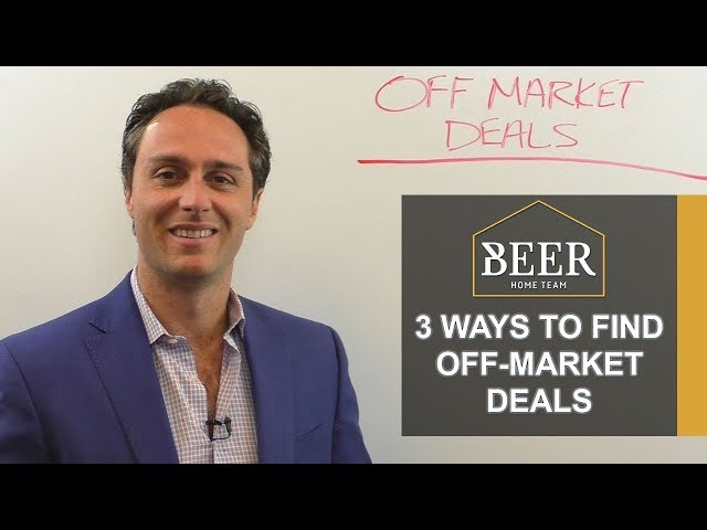 San Diego Real Estate Agent: 3 Ways to Find Off Market Deals