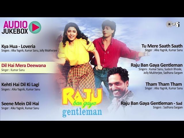 Raju Ban Gaya Gentleman Movie Jukebox - Full Album | Shahrukh, Juhi Chawla | Hindi Songs | 90's Hits