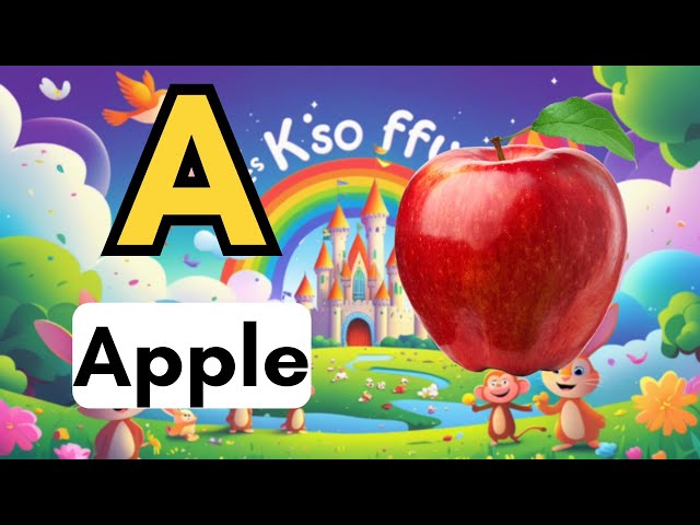 Learn ABC with Fun Songs for Kids | A for Apple Alphabet Learning Video for Toddlers and Preschooler