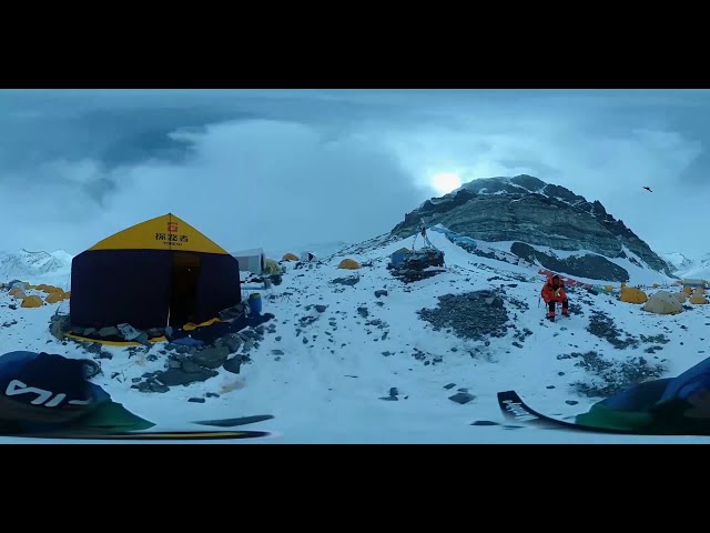 Exclusive VR video: Mt. Qomolangma advance camp at height of 6,500 meters