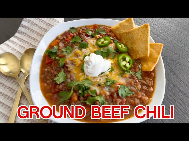 Ground Beef Chili So GOOD You'll Never Order Takeout Again!