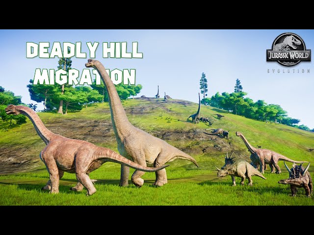 THE GREAT DINOSAUR MIGRATION P2: DEADLY HILL | Jurassic World Evolution