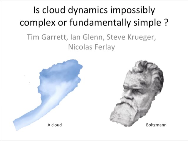 Is cloud dynamics impossibly complex or fundamentally simple?