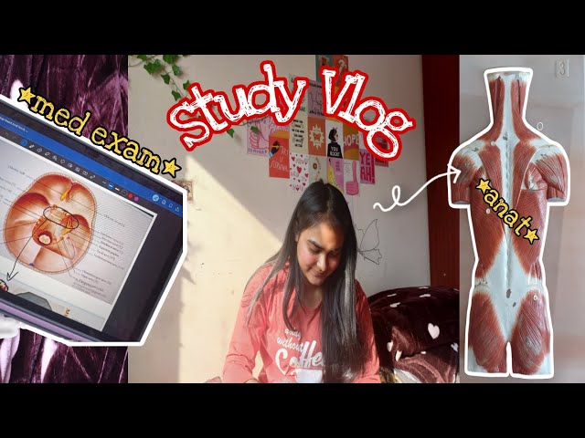 Study vlog med📚~ study, exams, shopping, college days✨