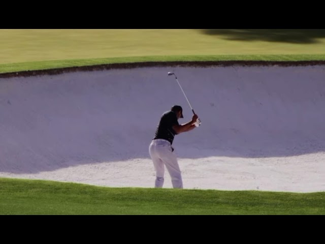 Tiger Woods Bunker Swing Slow Motion At Augusta National 2023