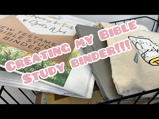 Adding Sheets to my BIBLE STUDY BINDER!!